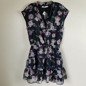 REBECCA MINKOFF - ollie dress rose/black sz L
